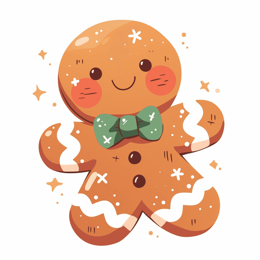 Christmas Gingerbread Pop original repeating artwork