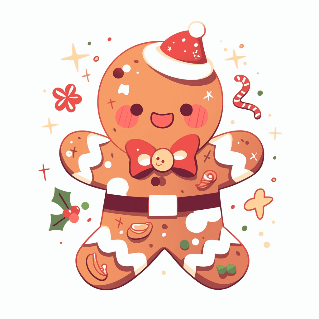 Christmas Gingerbread Festival original repeating artwork