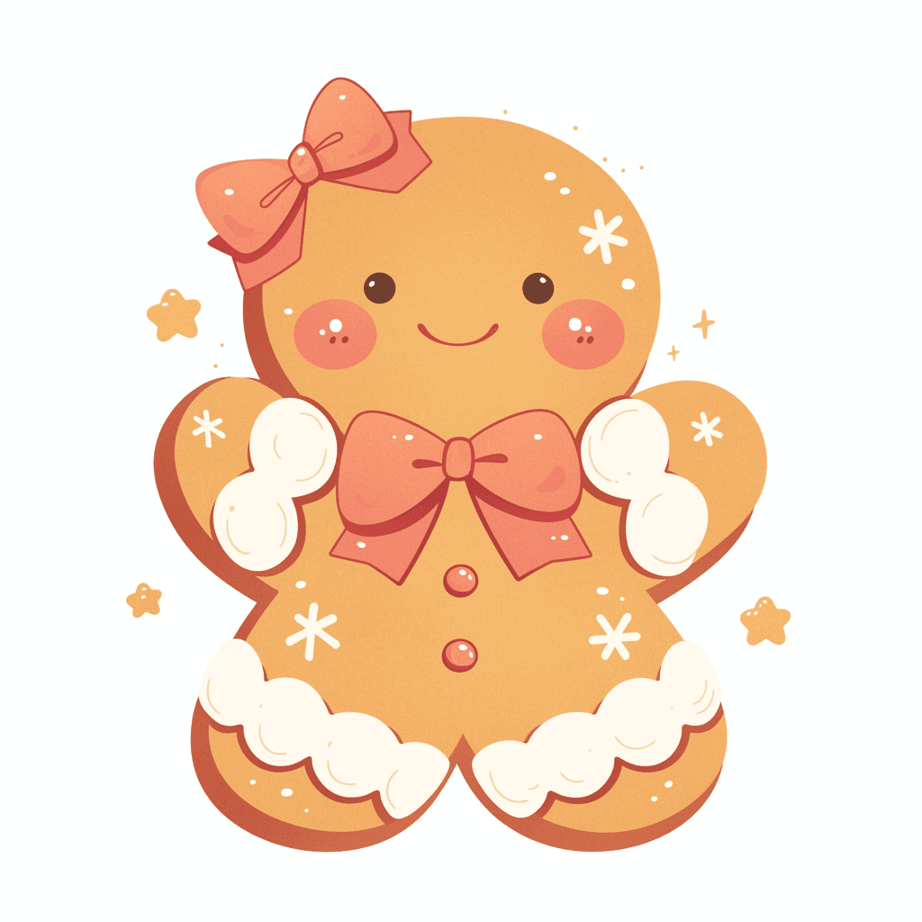 Christmas Gingerbread Club original repeating artwork
