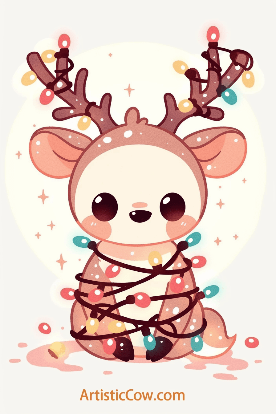 Christmas Path original repeating artwork