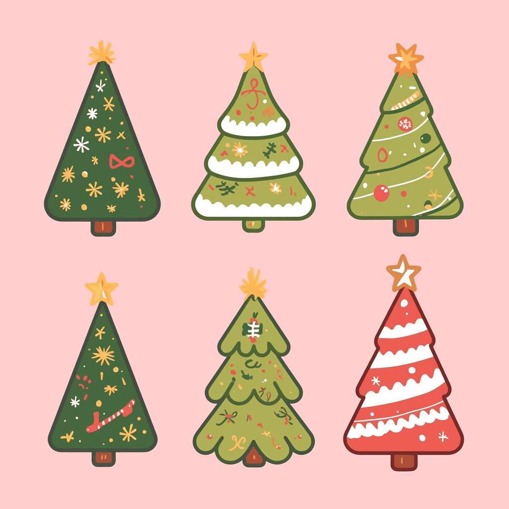 Christmas Tree 478 original repeating artwork