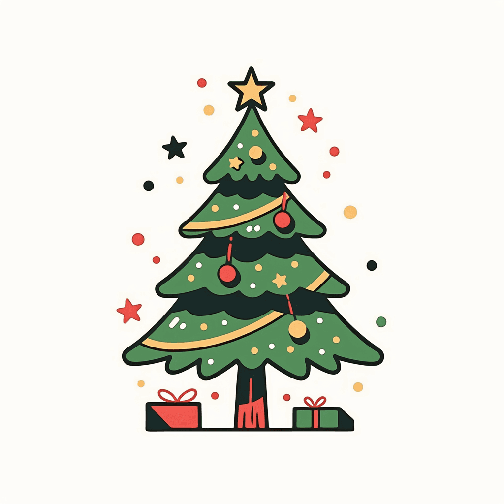 Christmas Tree 663 original repeating artwork