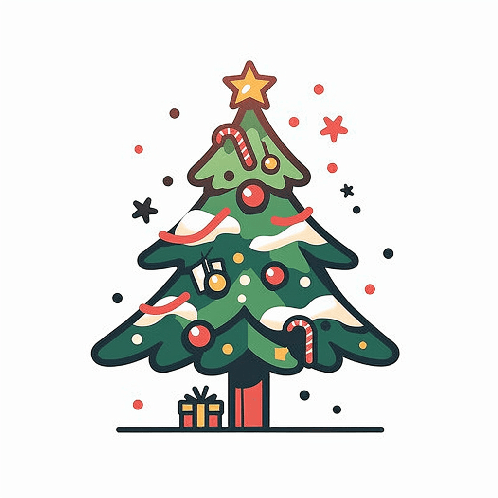 Christmas Tree 445 original repeating artwork