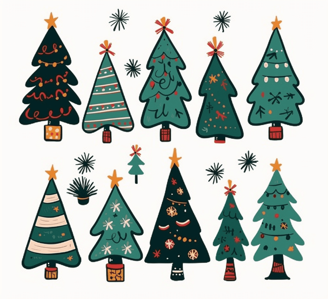 Christmas Tree 703 original repeating artwork
