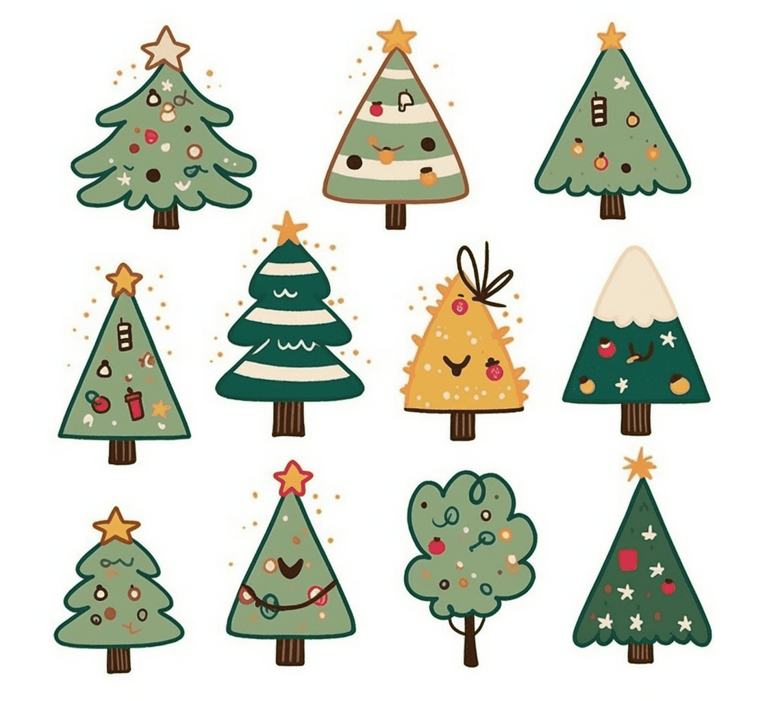 Christmas Tree 399 original repeating artwork