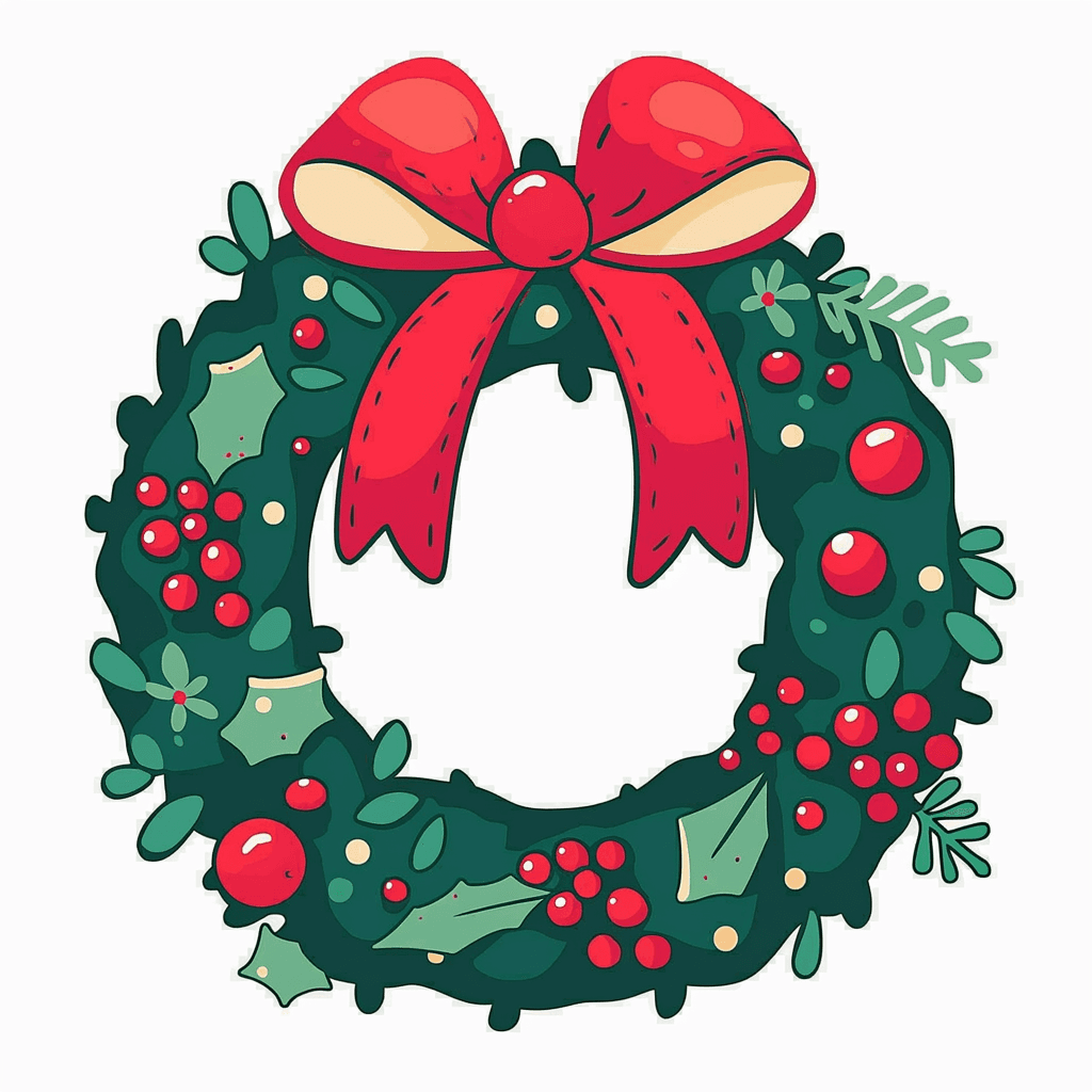 Christmas Wreath 282 original repeating artwork