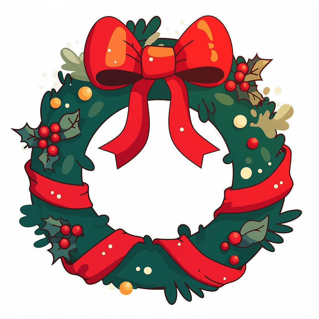 Christmas Wreath 137 original repeating artwork
