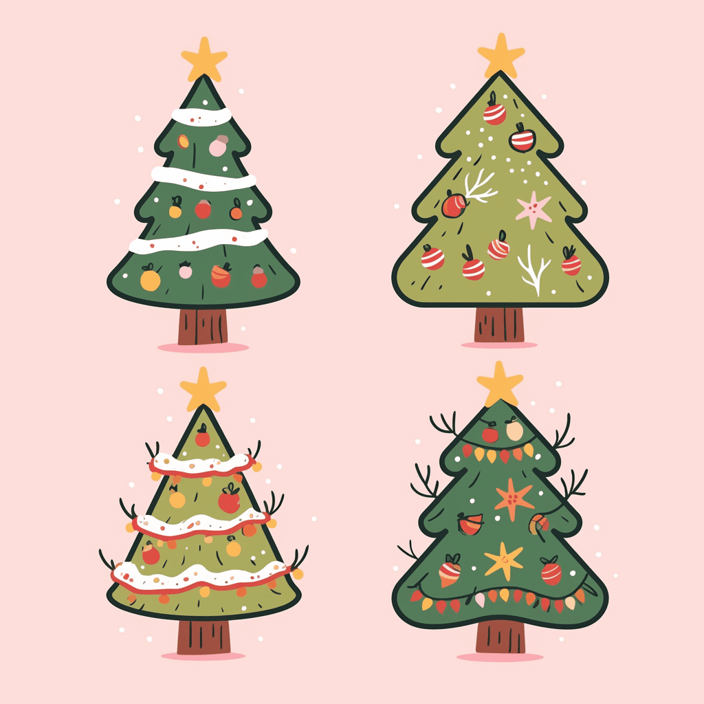 Christmas Tree 367 original repeating artwork