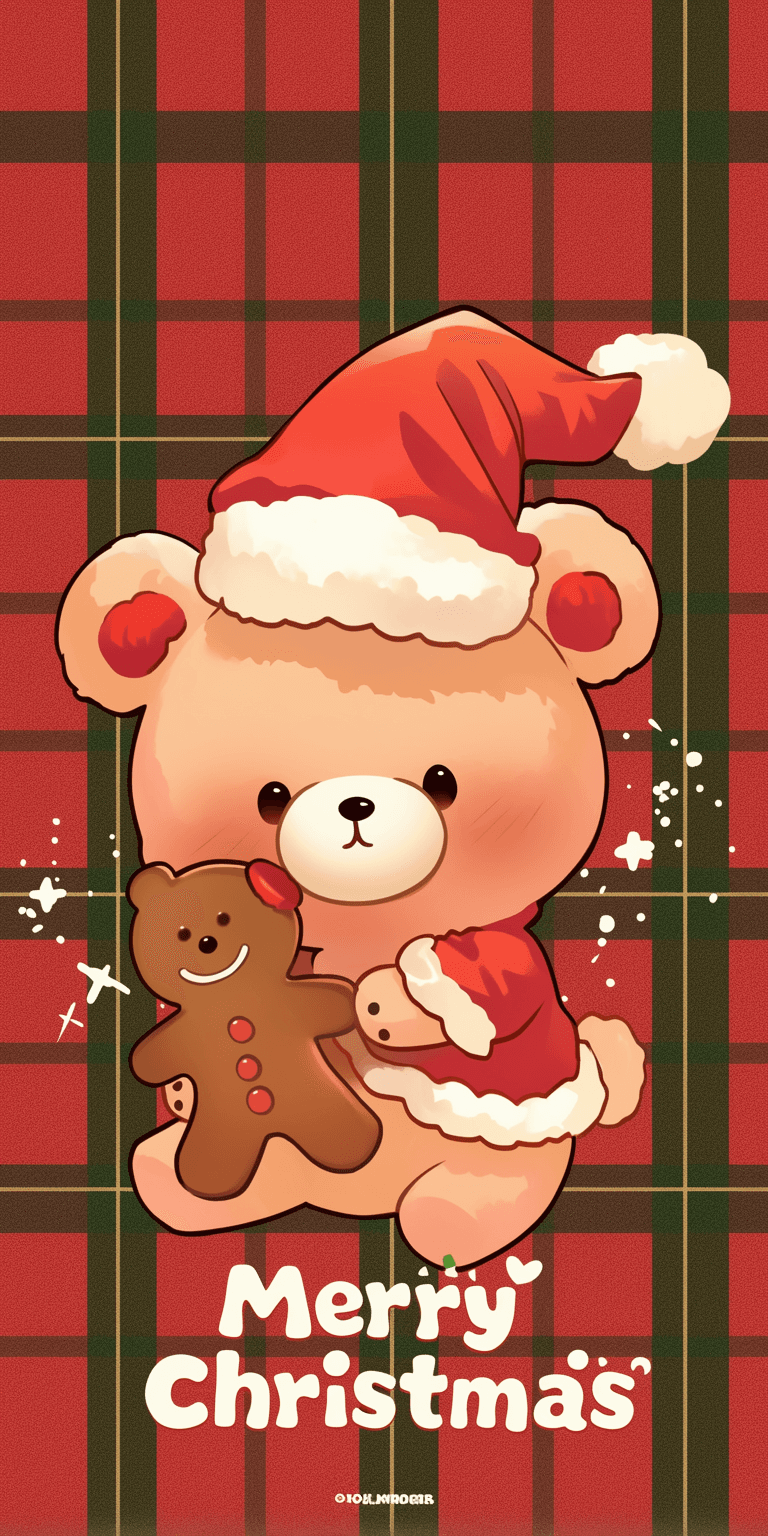Christmas Bear Club original repeating artwork