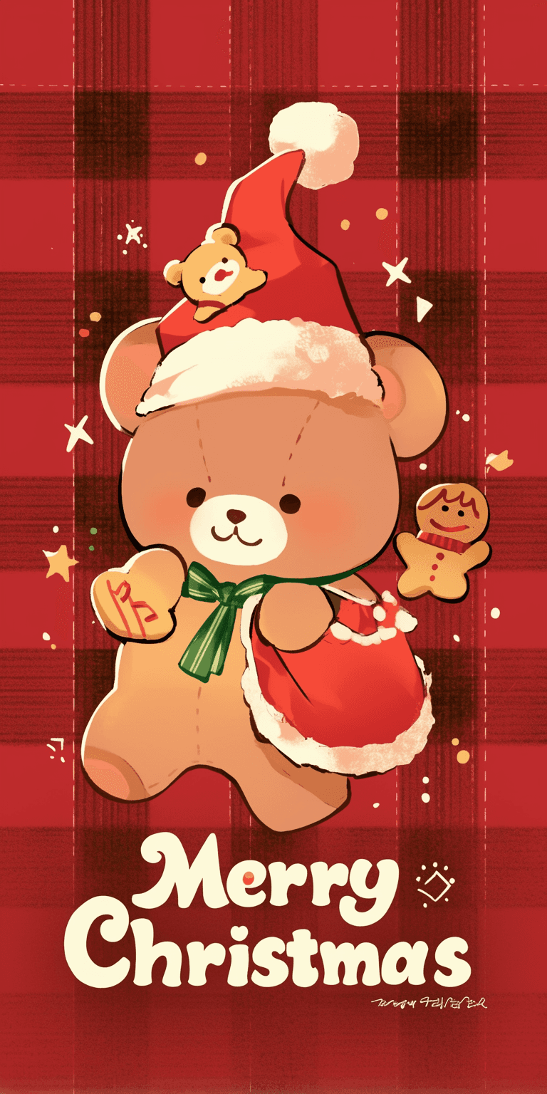 Christmas Bear 001 original repeating artwork