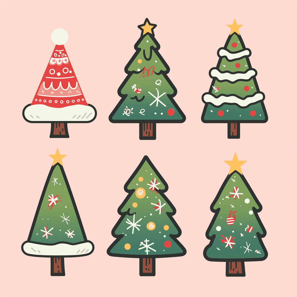 Christmas Tree 048 original repeating artwork