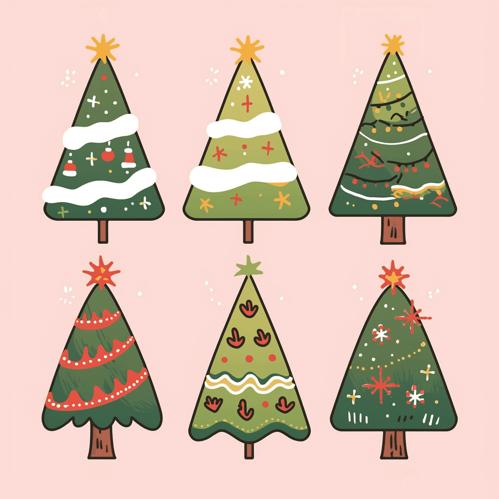 Christmas Tree 220 original repeating artwork
