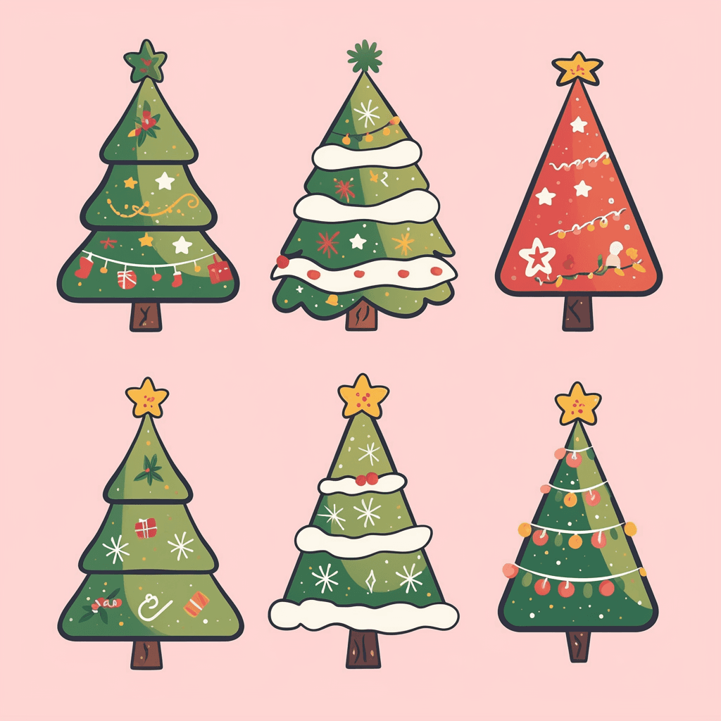 Christmas Tree 119 original repeating artwork
