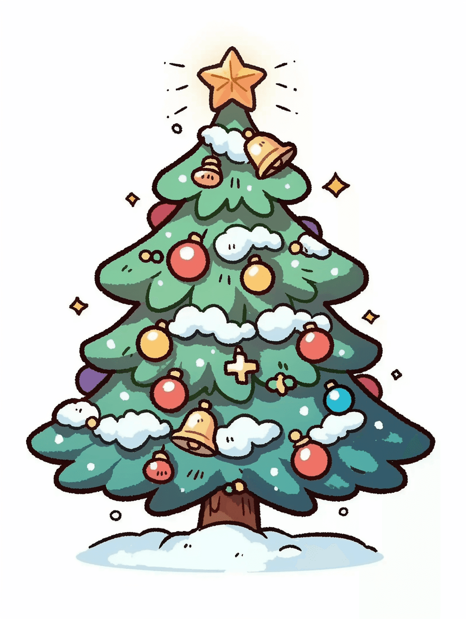 Christmas Tree 035 original repeating artwork