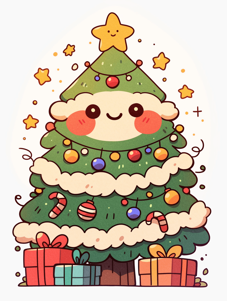 Christmas Christmas Tree 035 original repeating artwork