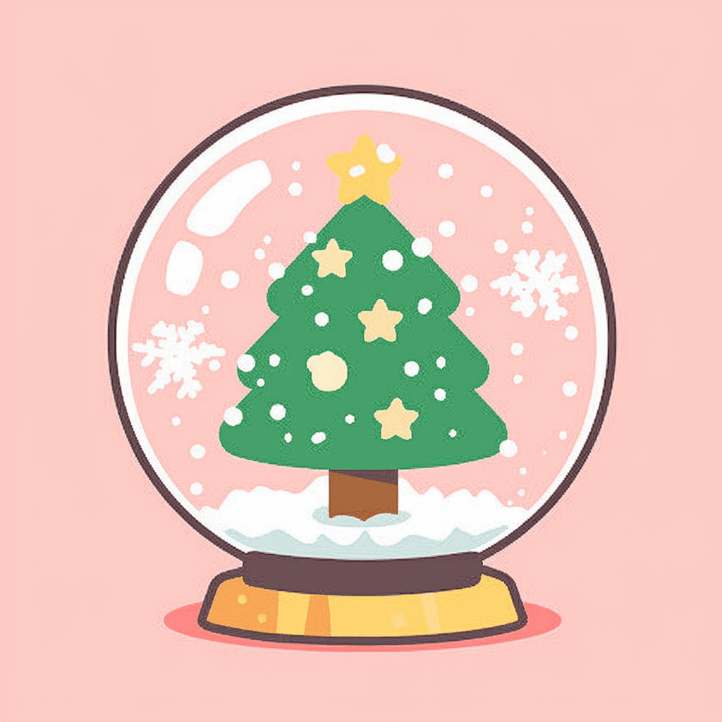 Christmas Ball Bounce original repeating artwork