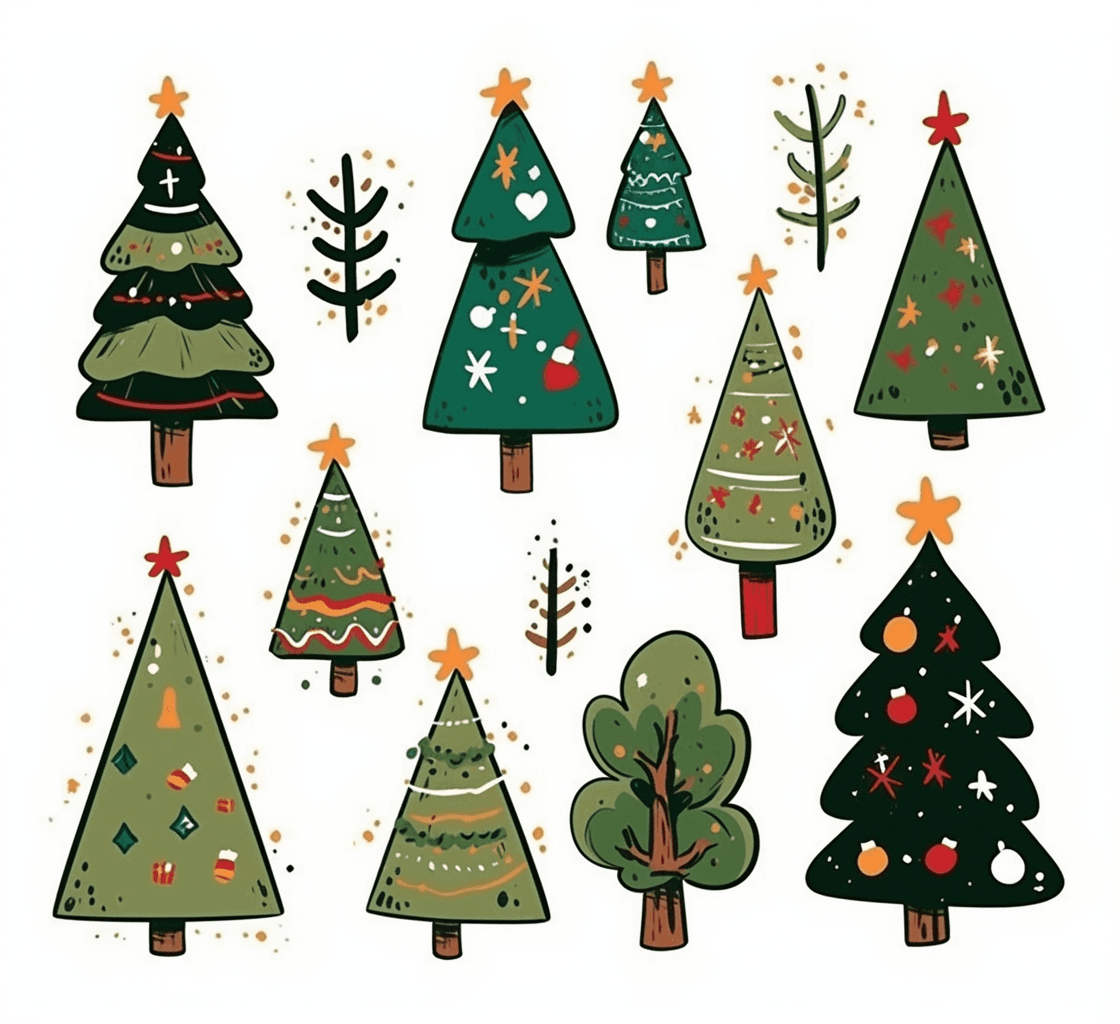 Christmas Tree 340 original repeating artwork