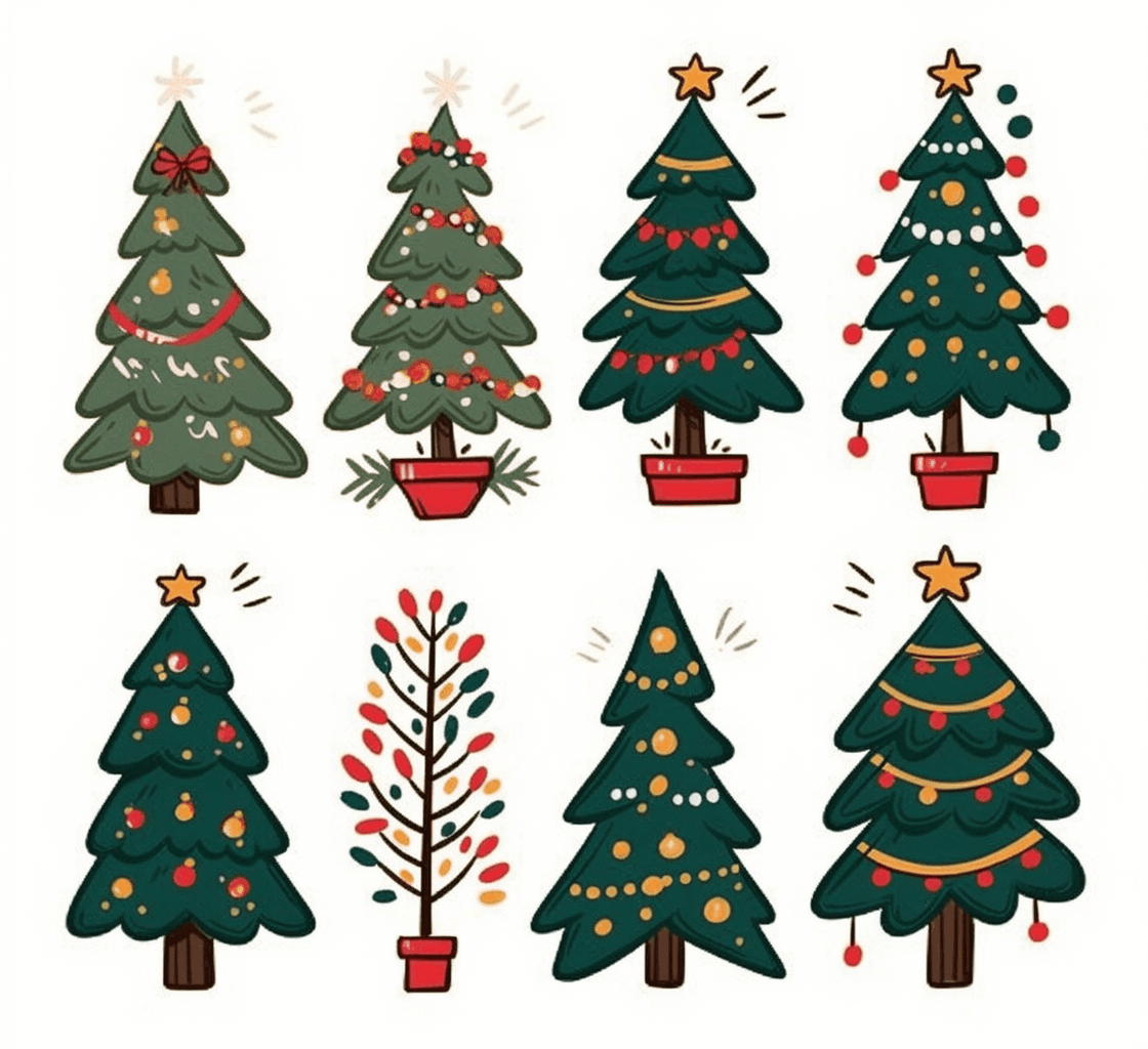 Christmas Christmas Tree 074 original repeating artwork
