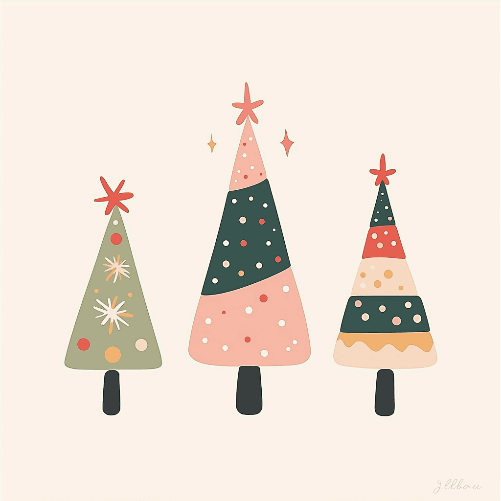 Christmas Christmas Tree 064 original repeating artwork