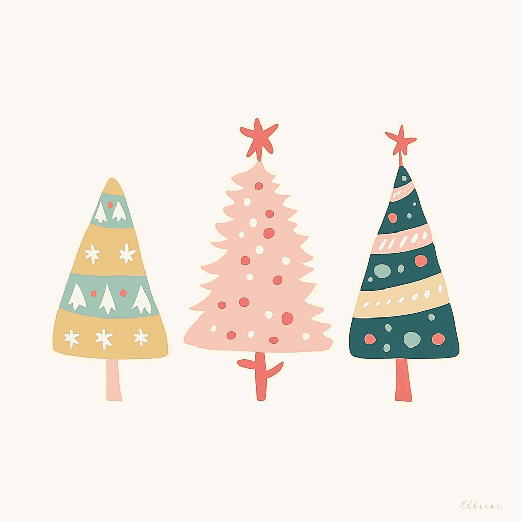Christmas Christmas Tree 085 original repeating artwork