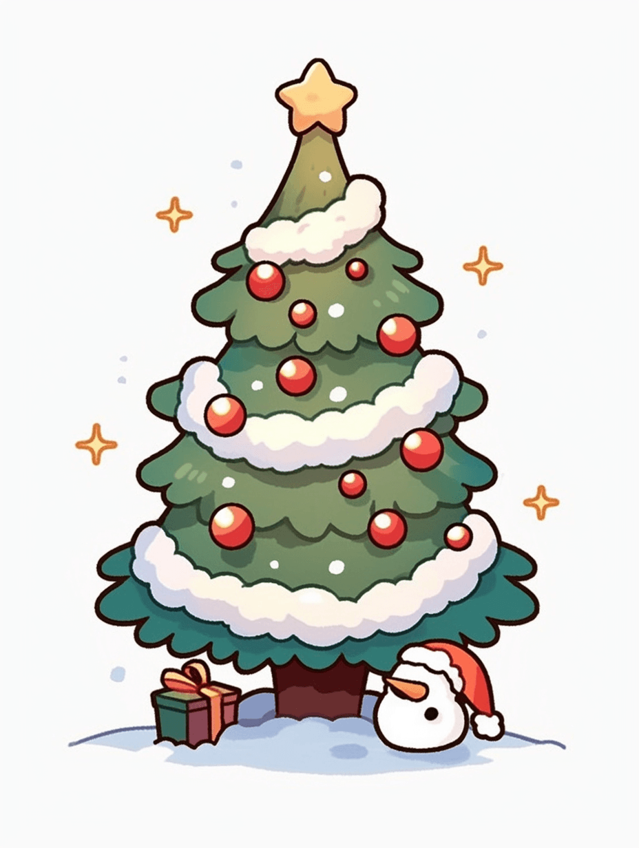 Christmas Christmas Tree 059 original repeating artwork