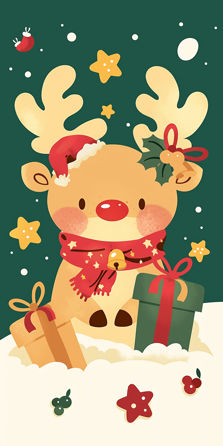 Christmas Route original repeating artwork