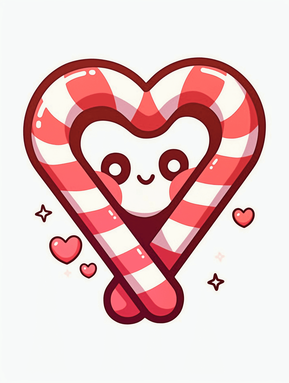 Christmas Heart Crew original repeating artwork