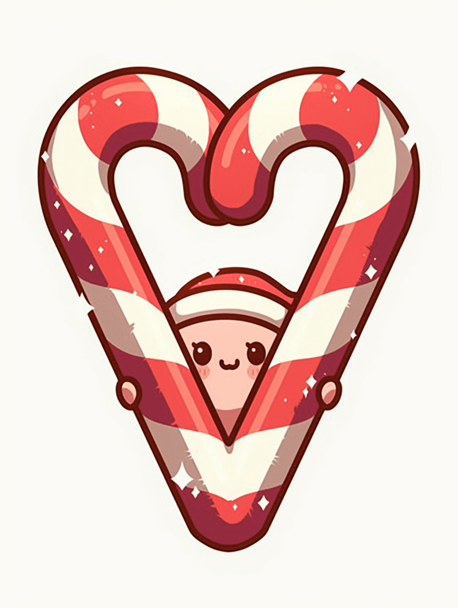 Christmas Heart Party original repeating artwork