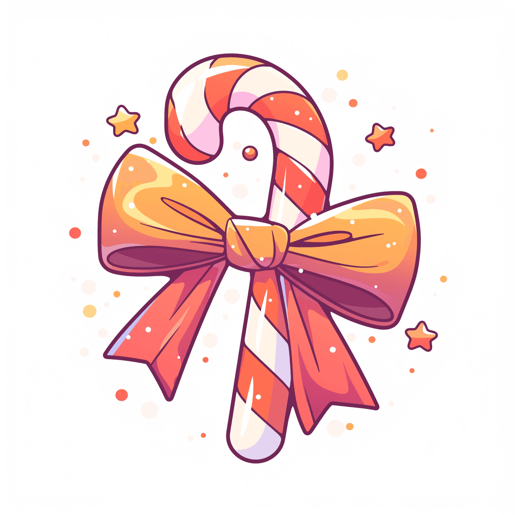 Christmas Candy Kick original repeating artwork
