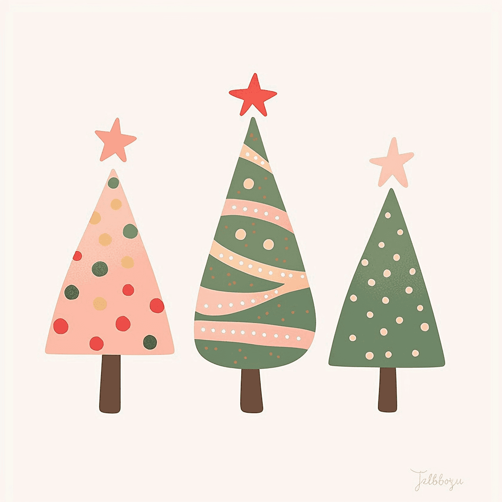 Christmas Christmas Tree 065 original repeating artwork