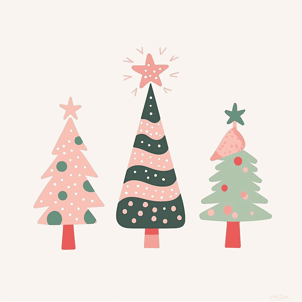 Christmas Christmas Tree 061 original repeating artwork
