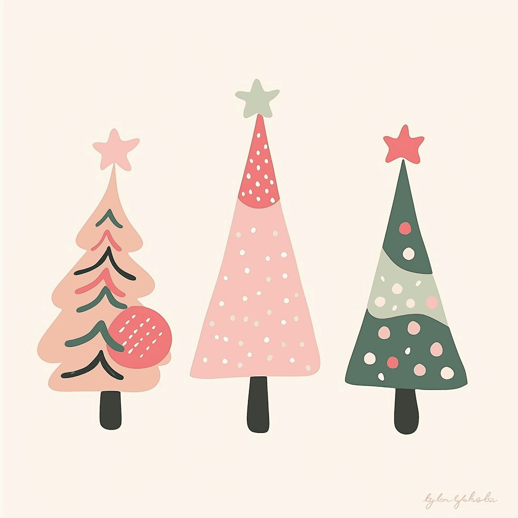 Christmas Tree 366 original repeating artwork