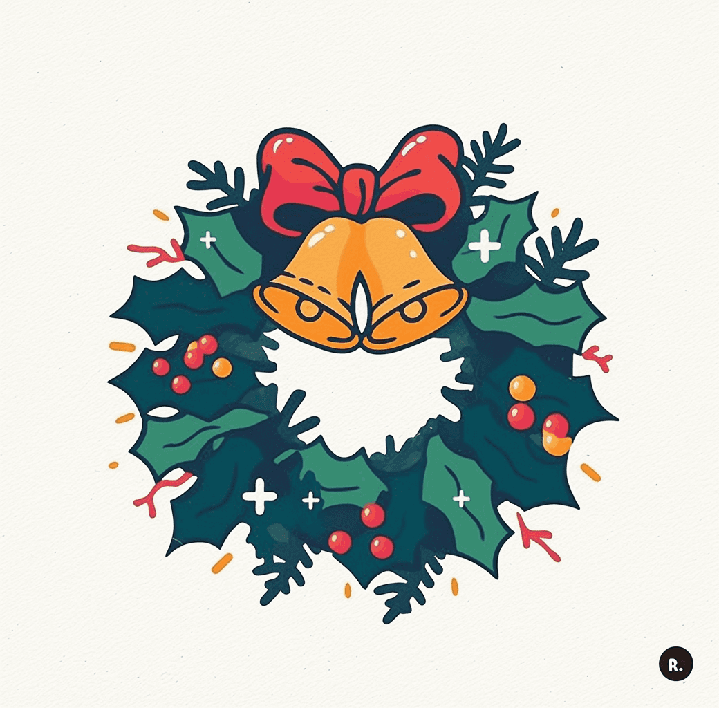 Christmas Wreath 248 original repeating artwork