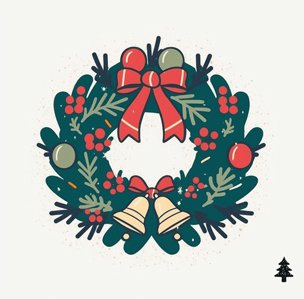 Christmas Wreath 259 original repeating artwork