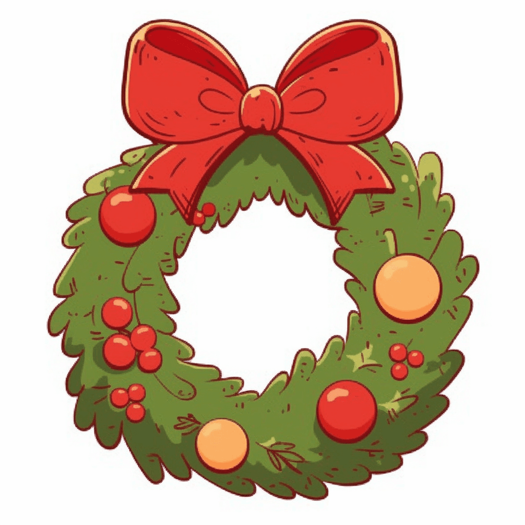 Christmas Wreath 276 original repeating artwork