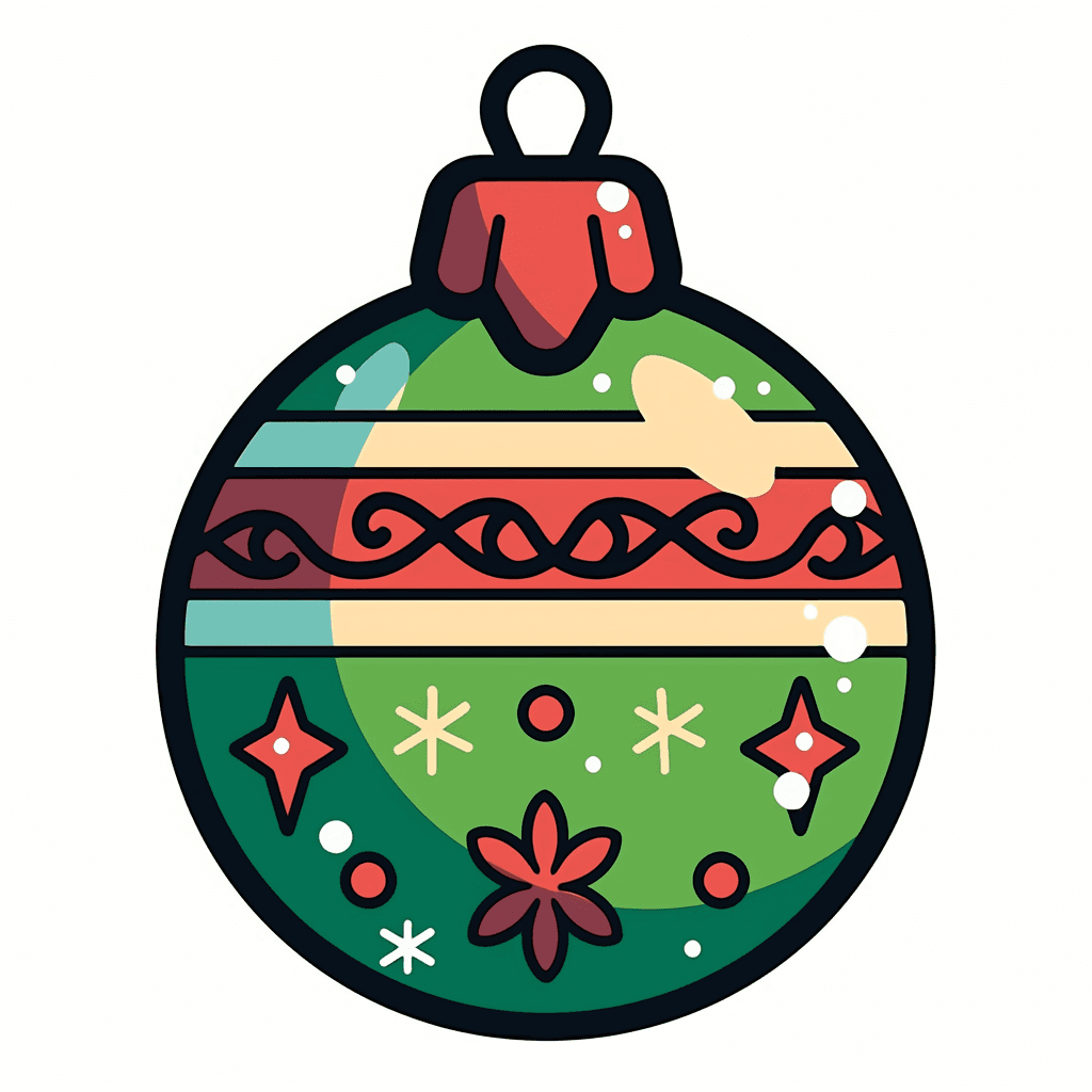 Christmas Ball Uptown original repeating artwork