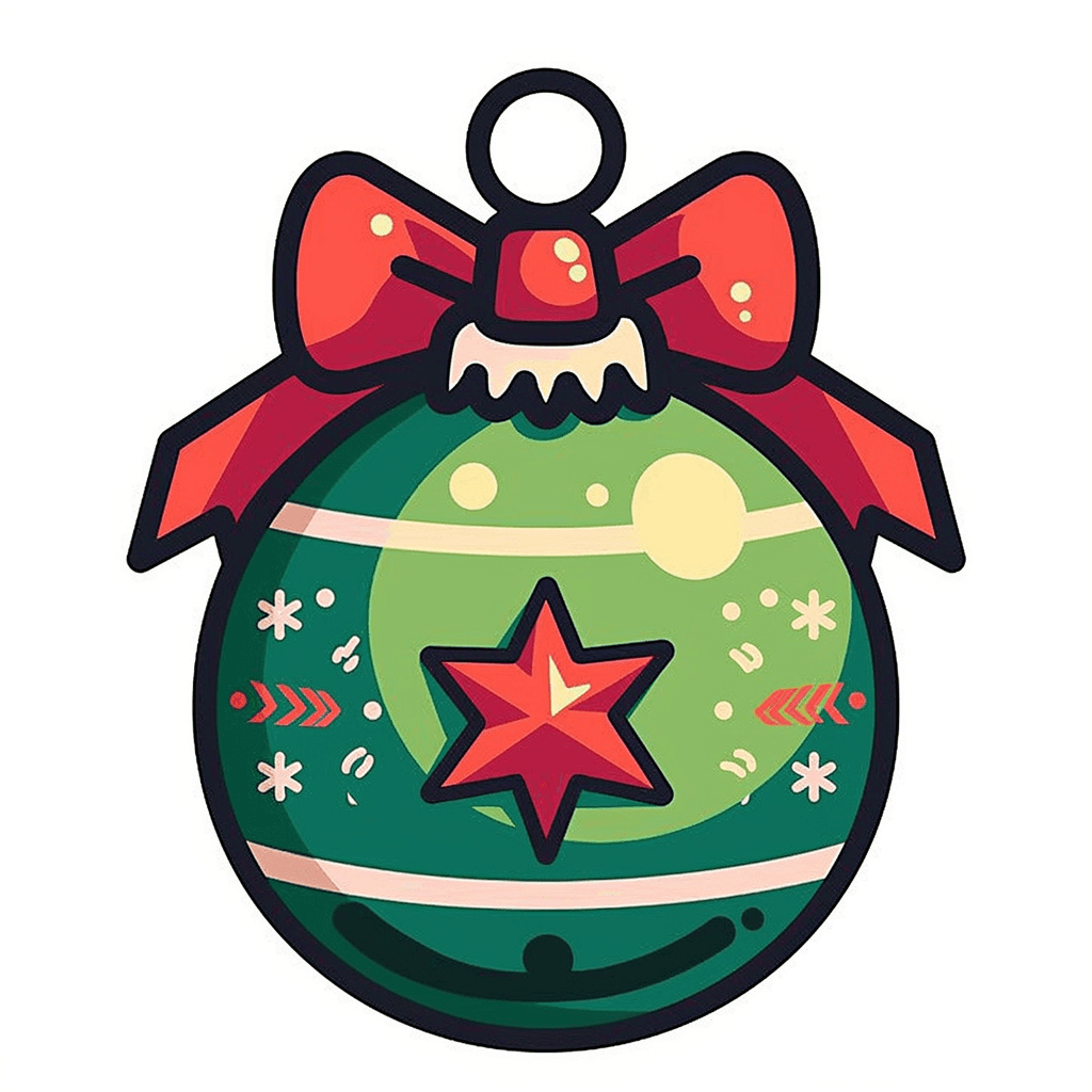 Christmas Ball Route original repeating artwork