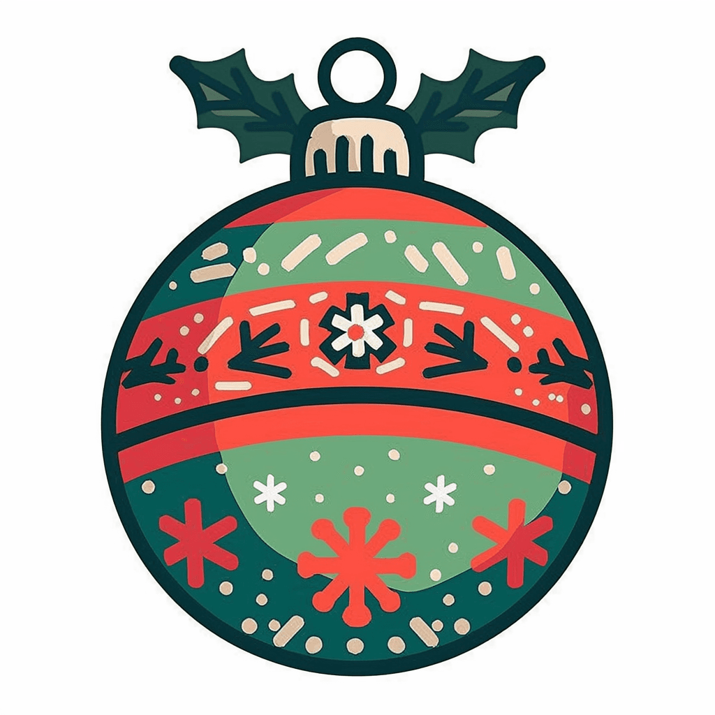 Christmas Ball Beats original repeating artwork