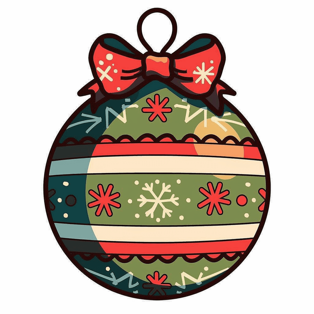 Christmas Ball Grow original repeating artwork