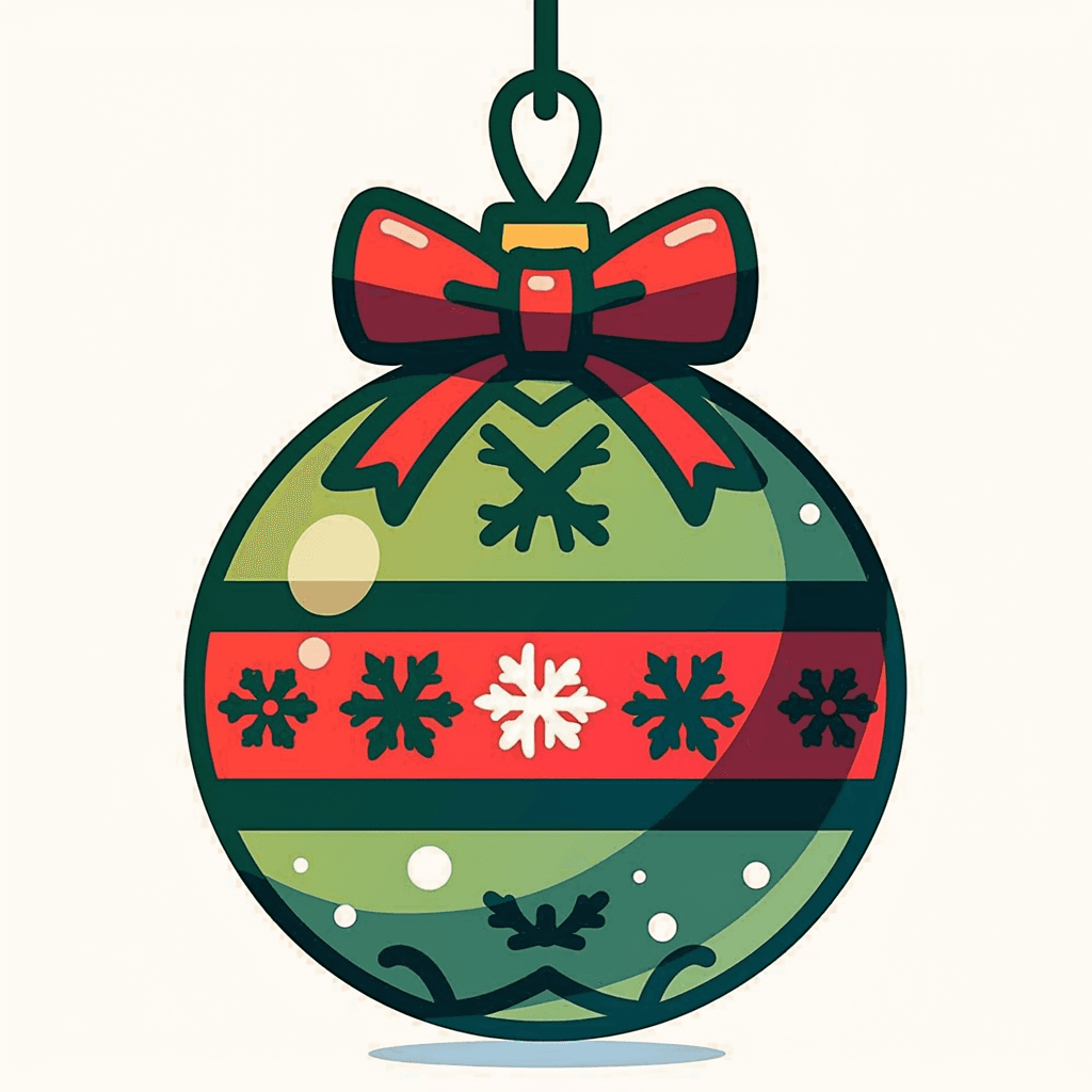 Christmas Ball Seek original repeating artwork