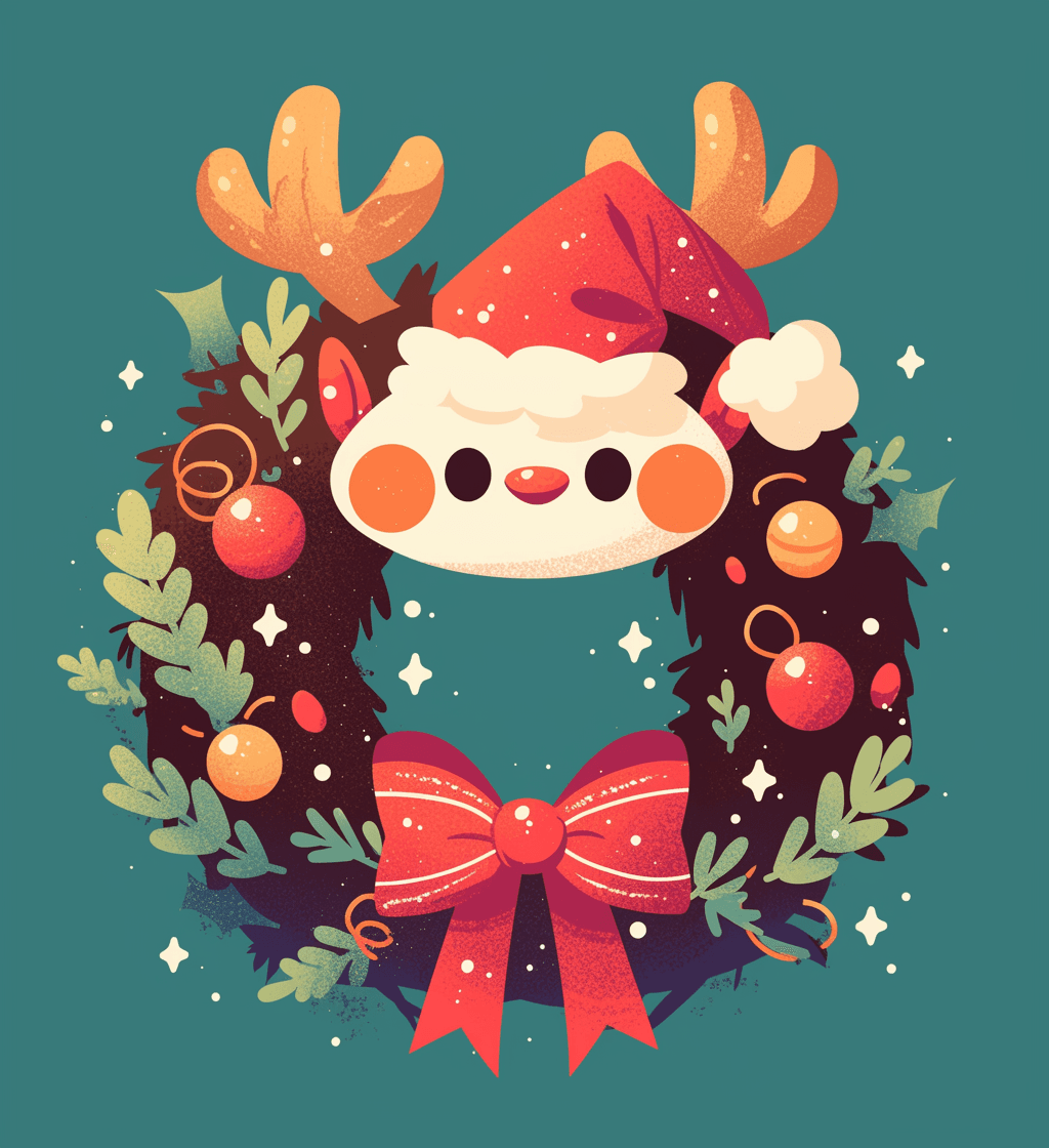 Christmas Wreath 233 original repeating artwork