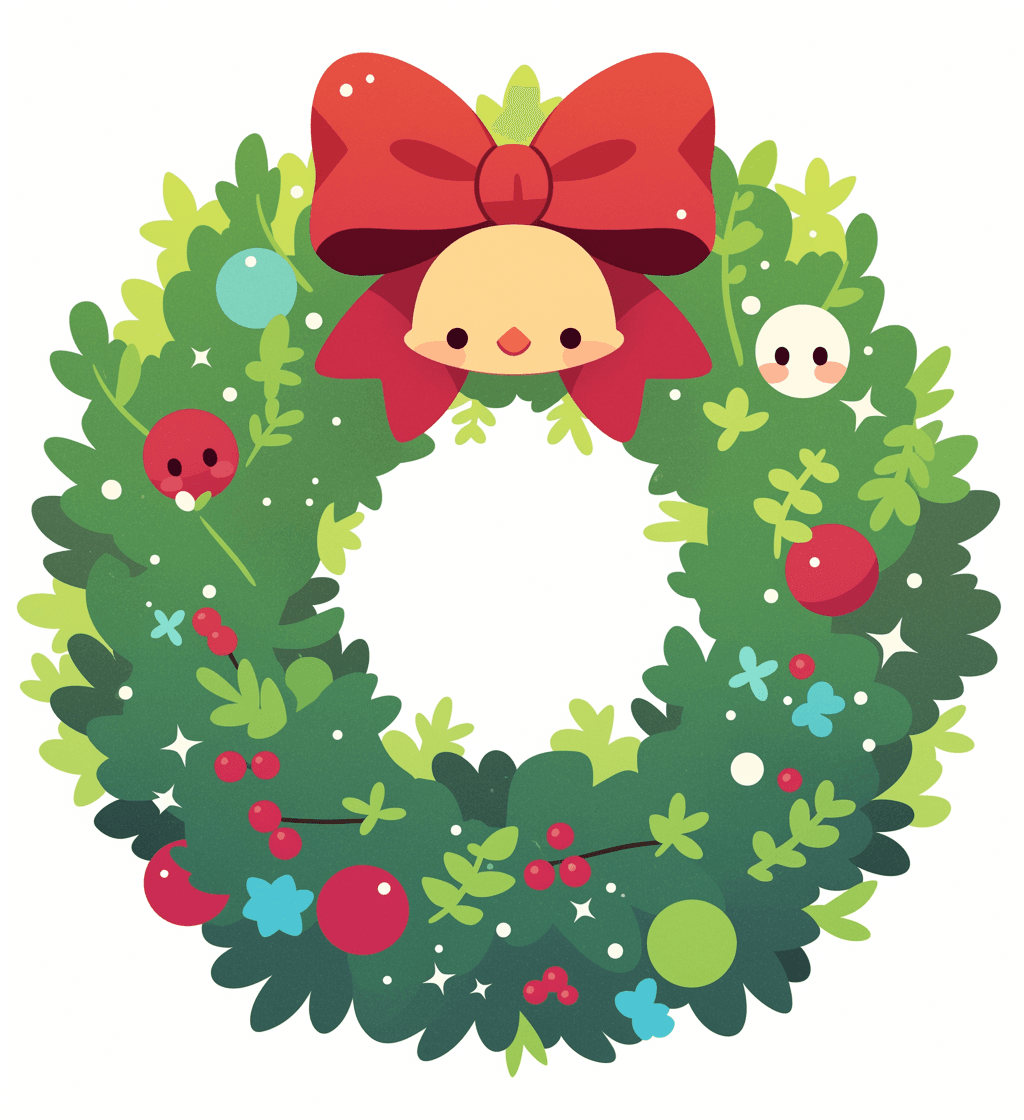 Christmas Wreath 261 original repeating artwork