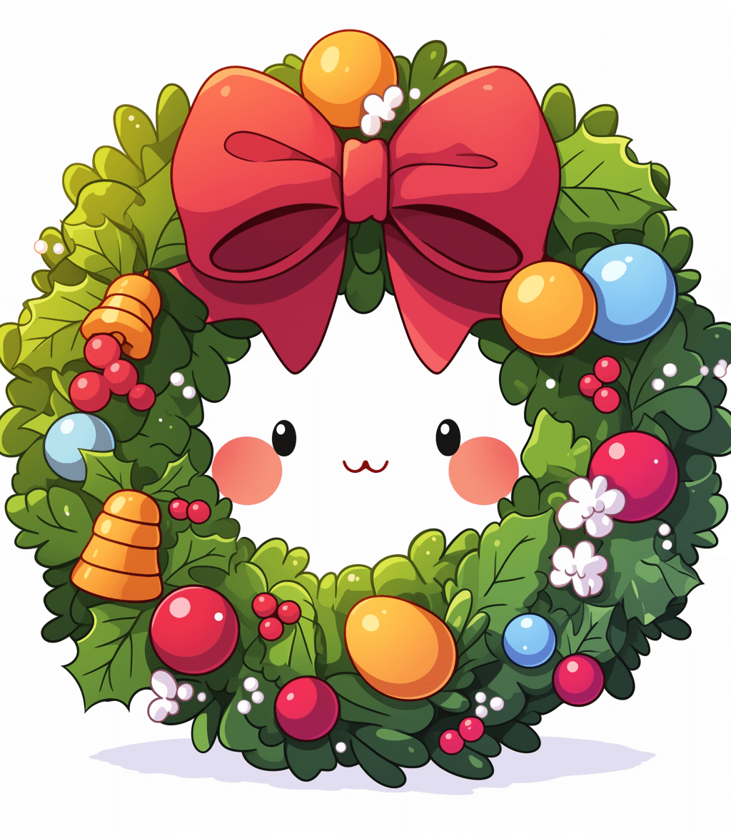 Christmas Wreath 063 original repeating artwork