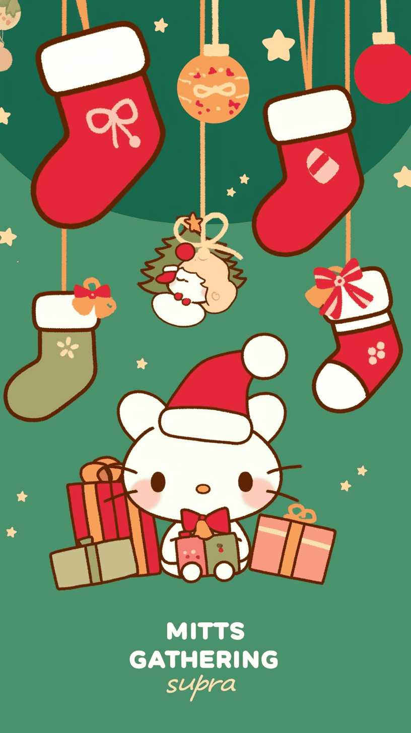 Christmas Animals 001 original repeating artwork