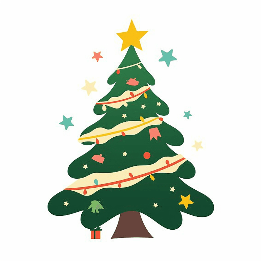 Christmas Tree 033 original repeating artwork