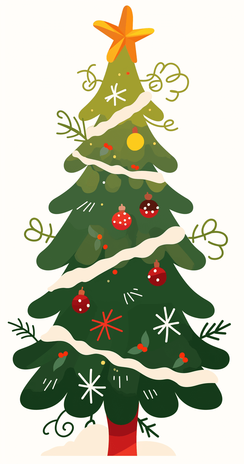 Christmas Christmas Tree 058 original repeating artwork