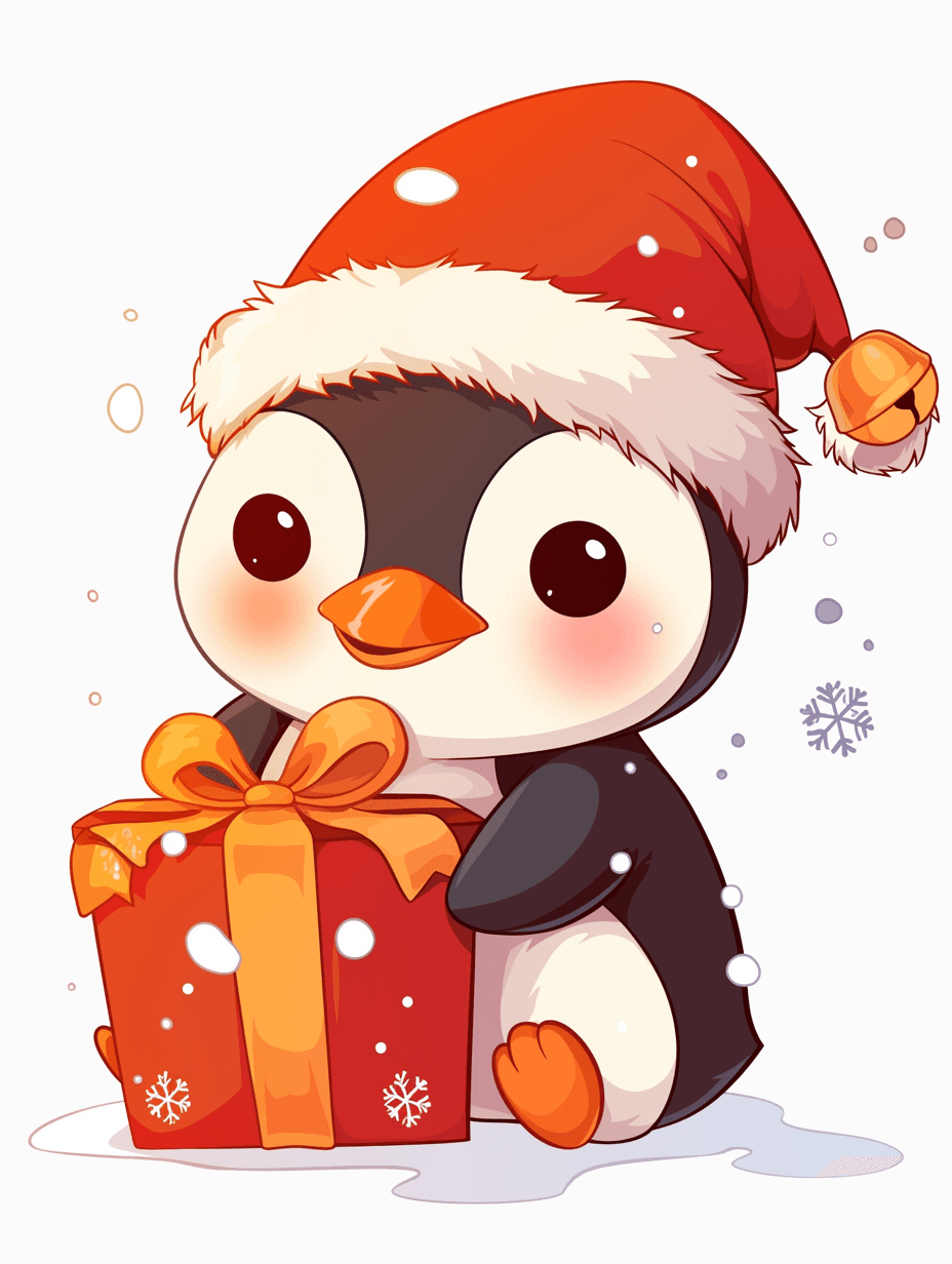 Christmas Penguin 012 original repeating artwork