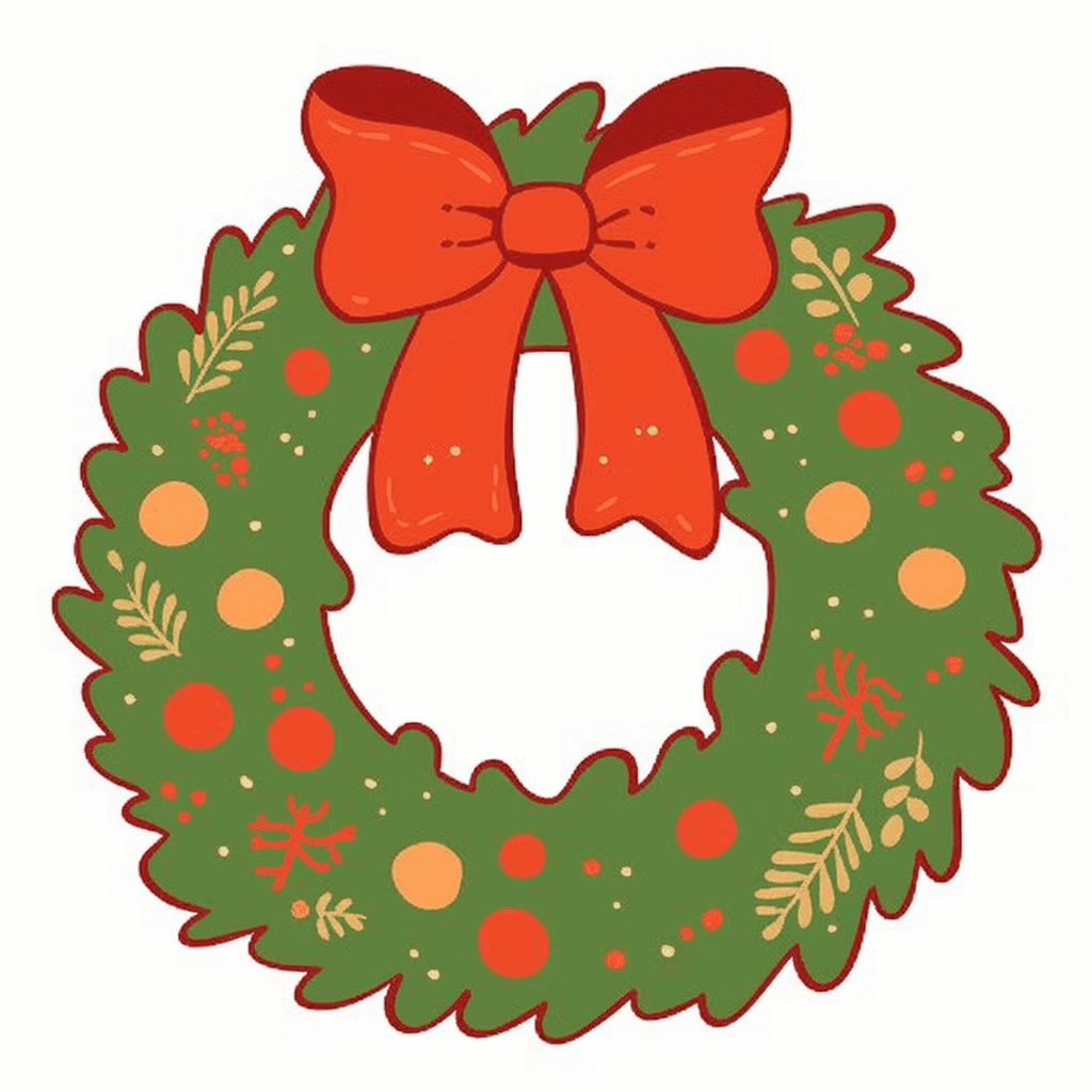 Christmas Wreath 277 original repeating artwork