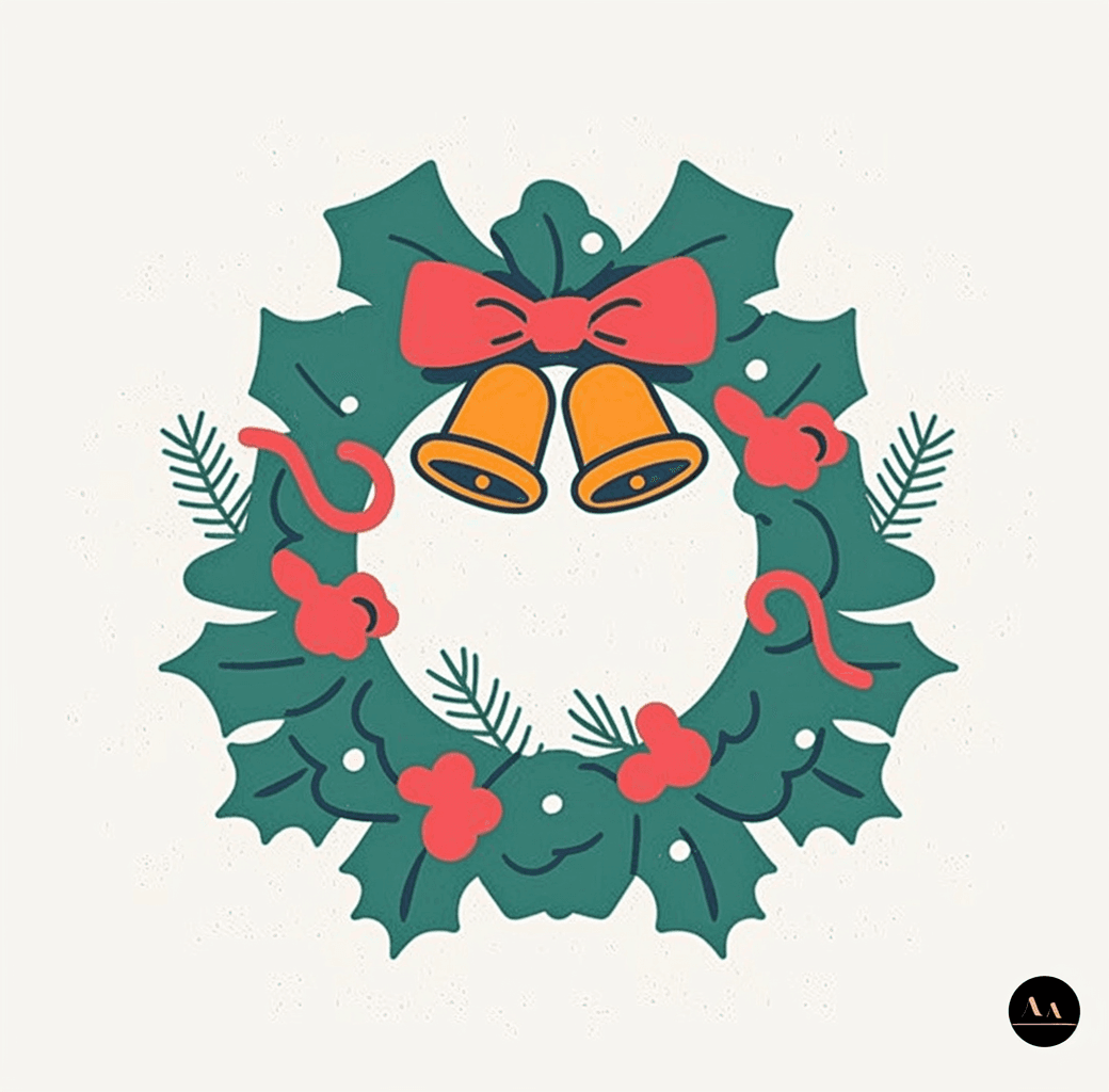 Christmas Wreath 280 original repeating artwork