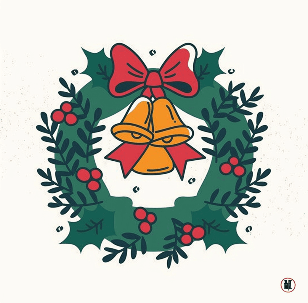 Christmas Wreath 131 original repeating artwork